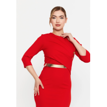 Mid-Length Midi Viscose Column Regular Casual Dress