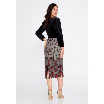 Mid-Length Midi Velvet Column Regular Evening Dress