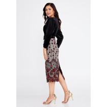 Mid-Length Midi Velvet Column Regular Evening Dress