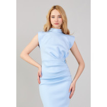 Fashion Sleeveless Midi Lycra Column Regular Evening Dress