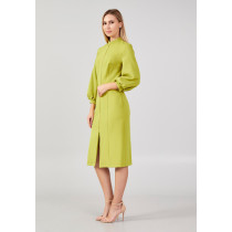 Long Sleeve Midi Viscose Column Regular Casual Dress