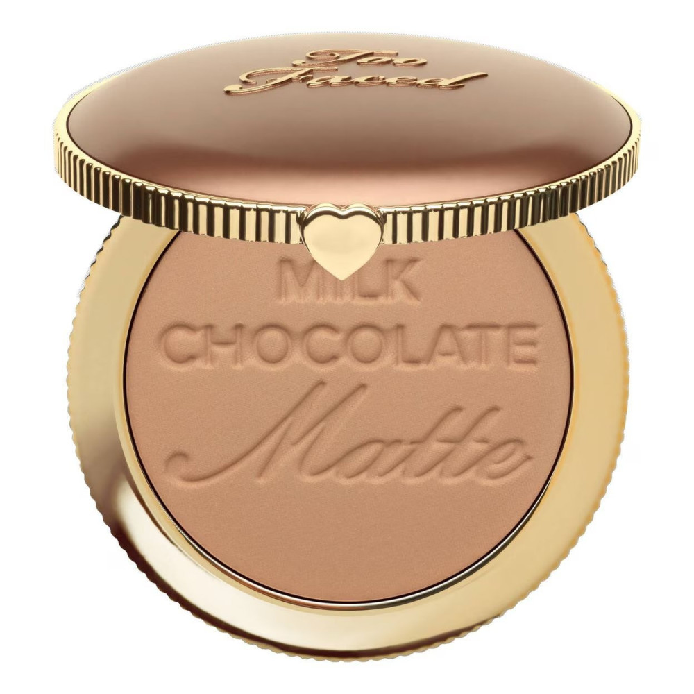Too Faced Chocolate Soleil Bronzer - Buildable Powder Matte Finish, Milk Chocolate