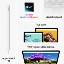 Apple 13 inch iPad Air M3 (2025) Wi-Fi 256GB Space Grey International Version MCNN4 1 Year Warranty