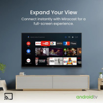 Star Track 50 Inch Smart TV Android 14, Full HD, Netflix, YouTube, Miracast, Bezel Less, Satellite Receiver