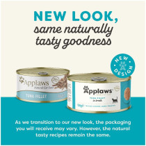 Applaws 156g x 12 pcs Tuna Fillet Adult Wet Cat Food Tin