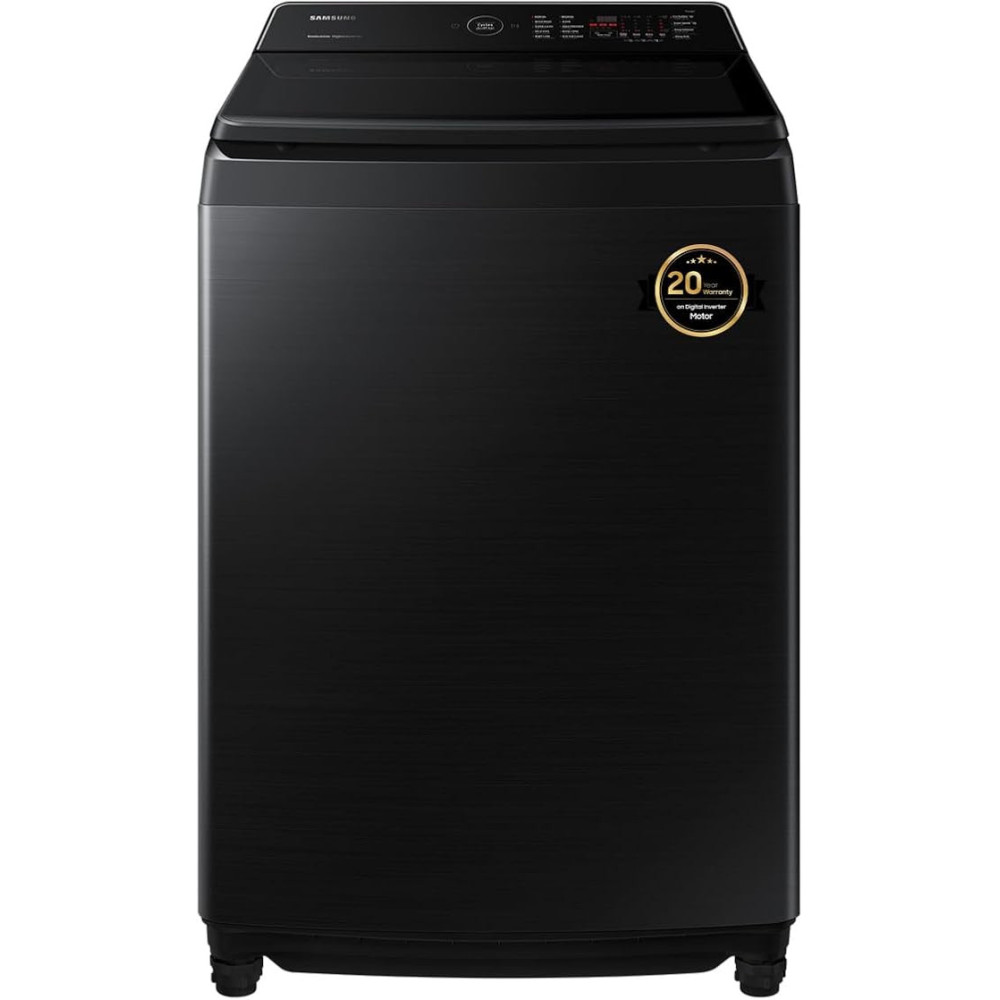 Samsung Top Load Washer, 12kg, with Ecobubble, Digital Inverter Technology and Super Speed, WA12CG6745BVGU