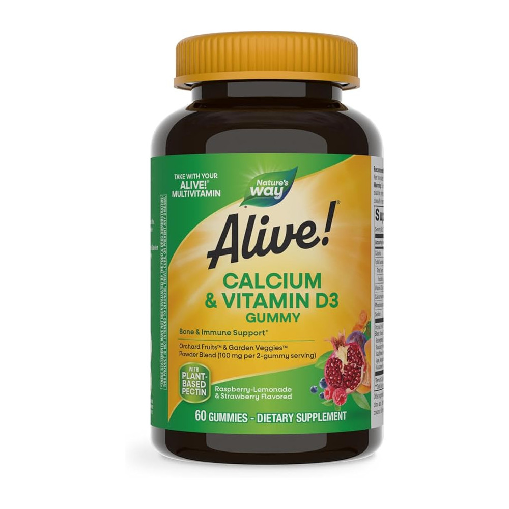 Alive Calcium + D3 Gummies 60S