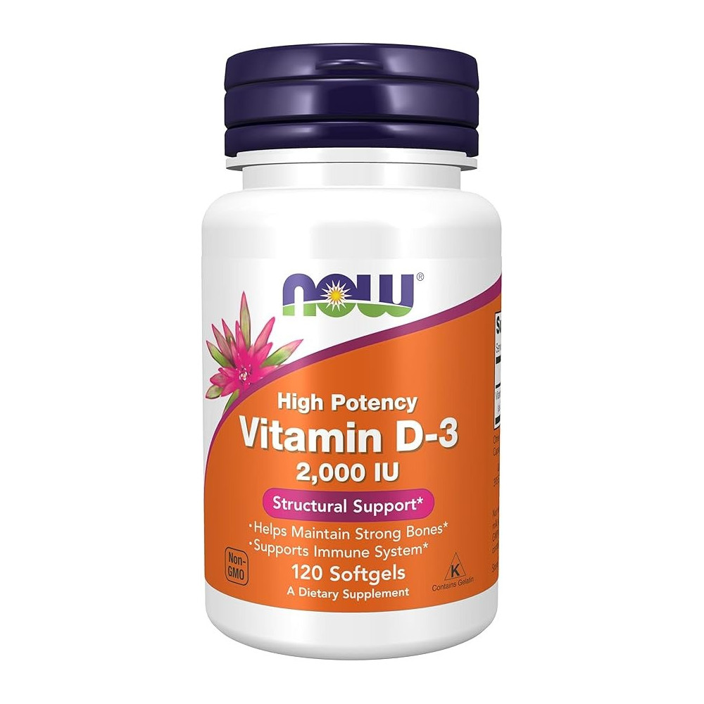 Now Vitamin D3 2000Iu Softgels 120S