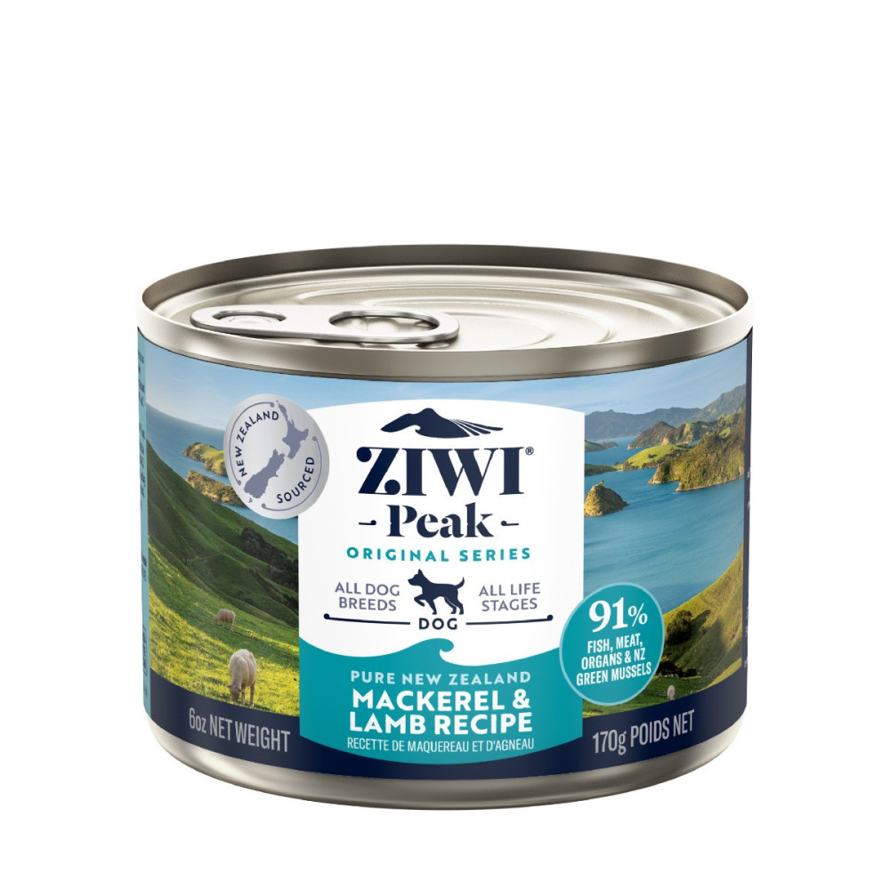 ZiwiPeak 170g Mackerel And Lamb Recipe Wet Dog Food
