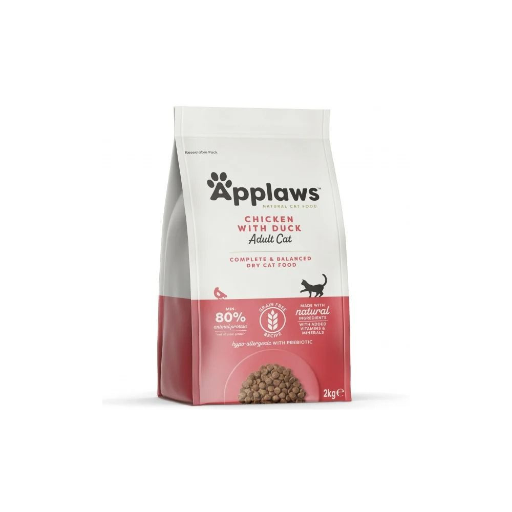 Applaws 2Kg Chicken And Duck Adult Cat Food, Brown