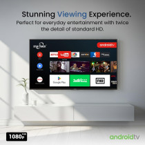 STAR TRACK 43 Inch Smart TV Android 14, Full HD, Netflix, YouTube, Miracast, Bezel less, Satellite receiver, 5GHz WIFI Connectivity