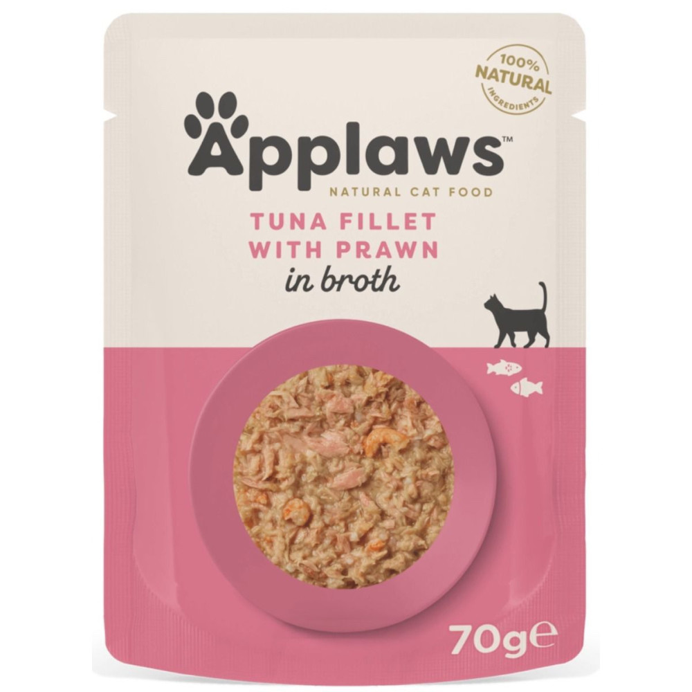 Applaws 70g Tuna and Prawn Adult Wet Cat Food Pouch