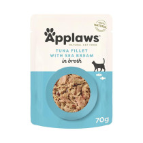 Applaws 70g Tuna and Sea Bream Adult Wet Cat Food Pouch