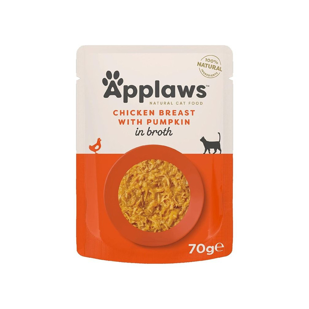 Applaws 70g Pouch x 12pcs Cat Chicken With Pumpkin
