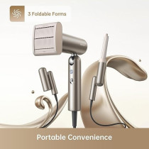 Dreame Pocket Foldable Traveller Hair Dryer With Pouch (Gold Color) - Ahd51-Gold