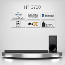 Sony HT-G700 3.1CH Dolby Atmos/DTS X Soundbar With Bluetooth Technology, Black