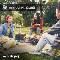 Sony SRS-XE200 Portable Wireless Bluetooth Speaker With Wide Sound And Strap, Light Grey