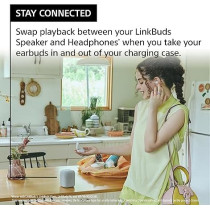 Sony LinkBuds Wireless Portable Bluetooth Speaker, Black