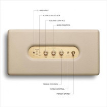 Marshall Woburn III 120W Premium Home Wireless Speaker With Bluetooth 5.2 And Multiple Inputs, Enjoy Signature Marshall Sound (Cream)