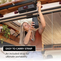 Sony SRS XE200 X Series Wireless Ultra Portable Bluetooth Speaker, IP67 Waterproof, Dustproof And Shockproof With 16 Hour Battery And Easy To Carry Strap, Light Gray New, SRSXE200/H