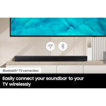 Samsung HW-B450 2.1ch Soundbar w/Dolby Audio, Subwoofer Included, Bass Boosted, Wireless Bluetooth TV Connection, Adaptive Sound Lite, Game Mode