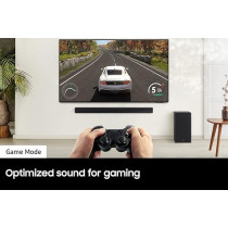 Samsung HW-B450 2.1ch Soundbar w/Dolby Audio, Subwoofer Included, Bass Boosted, Wireless Bluetooth TV Connection, Adaptive Sound Lite, Game Mode