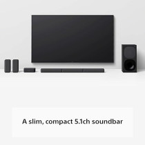 Sony HT-S40R - 5.1ch Soundbar With Subwoofer And Wireless Rear Speakers, Black