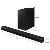 Samsung 2.1Ch Wireless Soundbar With Dolby Audio/DTS 2.0 In-Built Subwoofer Bluetooth Connectivity, HW-B450/ZN