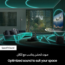 Samsung 3.1.2Ch Wireless Soundbar With Dolby Atmos/Dts:X 2 Up Firing Speakers In Built Subwoofer Bluetooth Connectivity, HW-Q700B