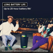 Sony SRS-XP500 - Bluetooth Speaker With Powerful Sound, Lighting And 20 Hour Battery (IPX4, Mega Bass, Fast Charge Function, Party Connect) Black