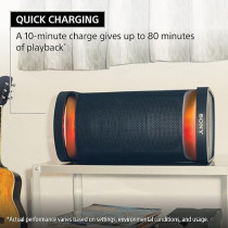 Sony SRS-XP500 - Bluetooth Speaker With Powerful Sound, Lighting And 20 Hour Battery (IPX4, Mega Bass, Fast Charge Function, Party Connect) Black