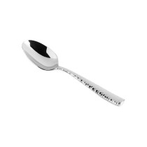 Fortessa SS Lucca Faceted Dessert/Oval Soup Spoon, 7.1