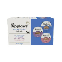 Applaws 8 x 60g Cat Multipack Fish Selection Pot