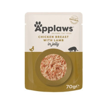Applaws 70g Pouch x 12pcs Chicken With Lamb In Jelly Adult Wet Cat Food