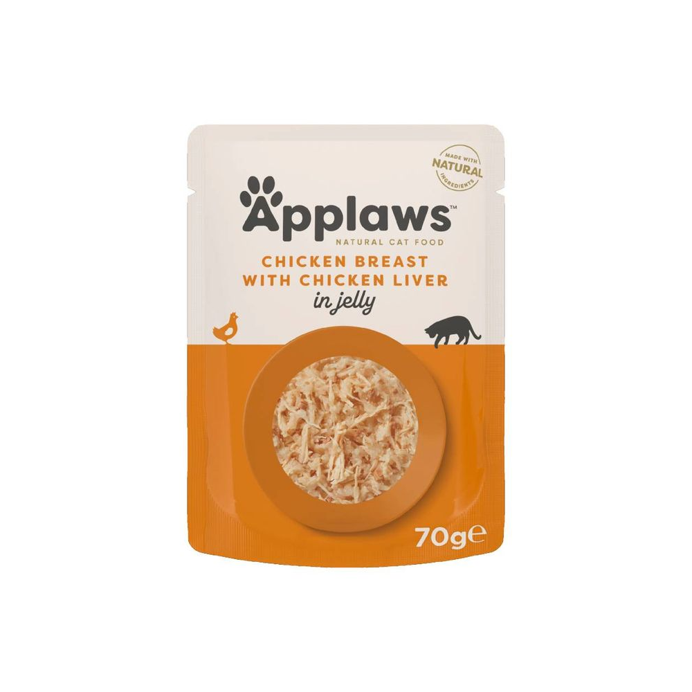 Applaws 70g x 12pcs Cat Chicken With Liver Jelly Pouch