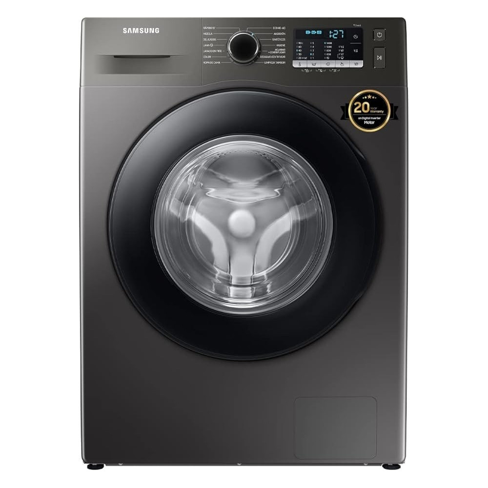 Samsung 8Kg Front Load Washing Machine With Ecobubble, Hygiene Steam And Digital Inverter Technology, Black