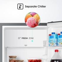 Hisense Single Door Refrigerator 122 Liter RR122D4ASU, Silver
