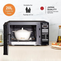 Panasonic 20L Solo Microwave oven, NN-ST266B - 800W, Easy Touch Control, Auto Reheat, 51 Auto Menu, Auto Defrost, Child Safety Lock - Black