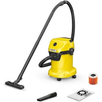 Karcher WD3 Wet And Dry Vacuum Cleaner, 17 Liter Container, Multi-Purpose Home Cleaning, Powerful Suction, Versatile Accessories, Yellow