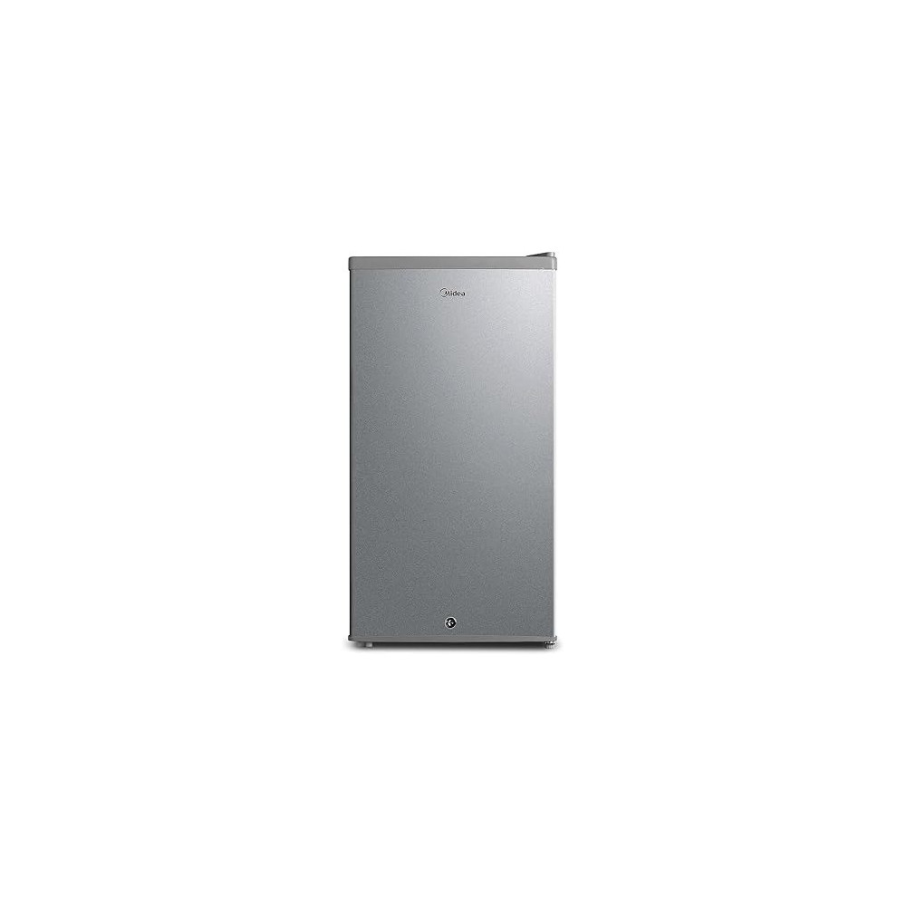 Midea 120L Single Door Refrigerator with Separate Chiller Compartment, 2L Bottle Holder, Adjustable Legs, Mini Fridge for Kitchen, Bedroom, Office And Bar, MDRD133FGE
