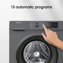 Hisense Front Loading Washing Machine, Free Standing, 6Kg, 1000 RPM, WFVC6010T, Vc Series
