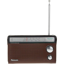 Panasonic 3 Band Portable Radio (Model: RF-562DGC1-K), Brown