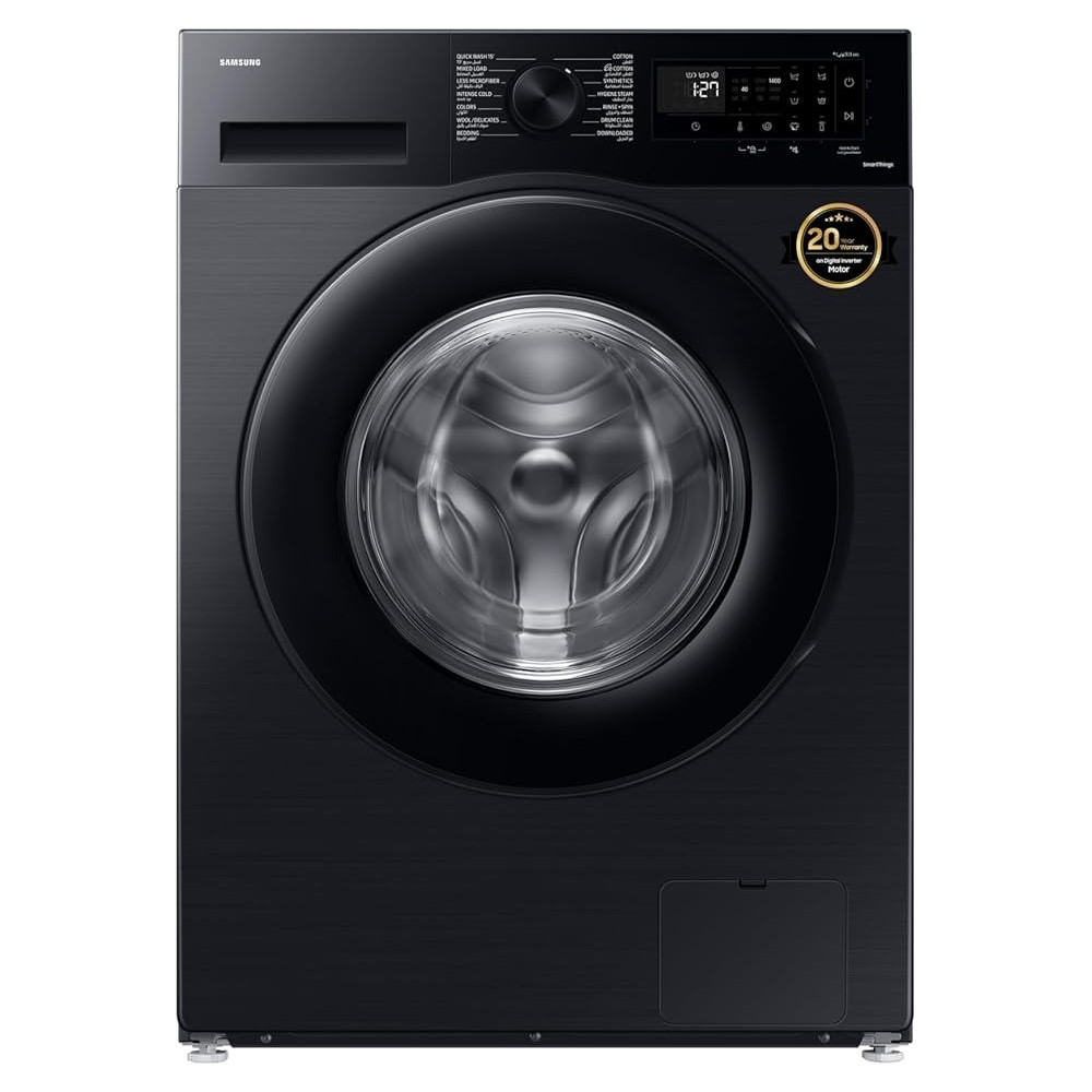 Samsung 9 kg Front Load Washing Machine, WW90CGC04DABGU, Black, EcoBubble and Hygiene Steam, Digital Inverter Motor