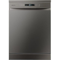 Hisense 15 Place settings Freestanding Dishwasher 8 Programs Color Titanium Grey Model HS623E90G