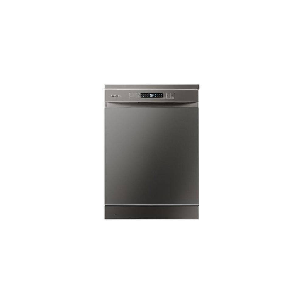 Hisense 15 Place settings Freestanding Dishwasher 8 Programs Color Titanium Grey Model HS623E90G