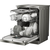 Hisense 15 Place settings Freestanding Dishwasher 8 Programs Color Titanium Grey Model HS623E90G