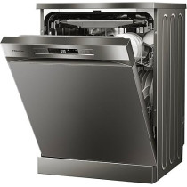 Hisense 15 Place settings Freestanding Dishwasher 8 Programs Color Titanium Grey Model HS623E90G