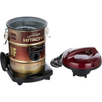 Hitachi Drum Vacuum Cleaner 2100 Watts, 18 Liters Tank Dust Capacity With 7.8M Extra Long Power Code, Removable And Washable Filter, Rug-Floor Nozzle, Best For Home, Office And Mosque, CV950F24CBSWR