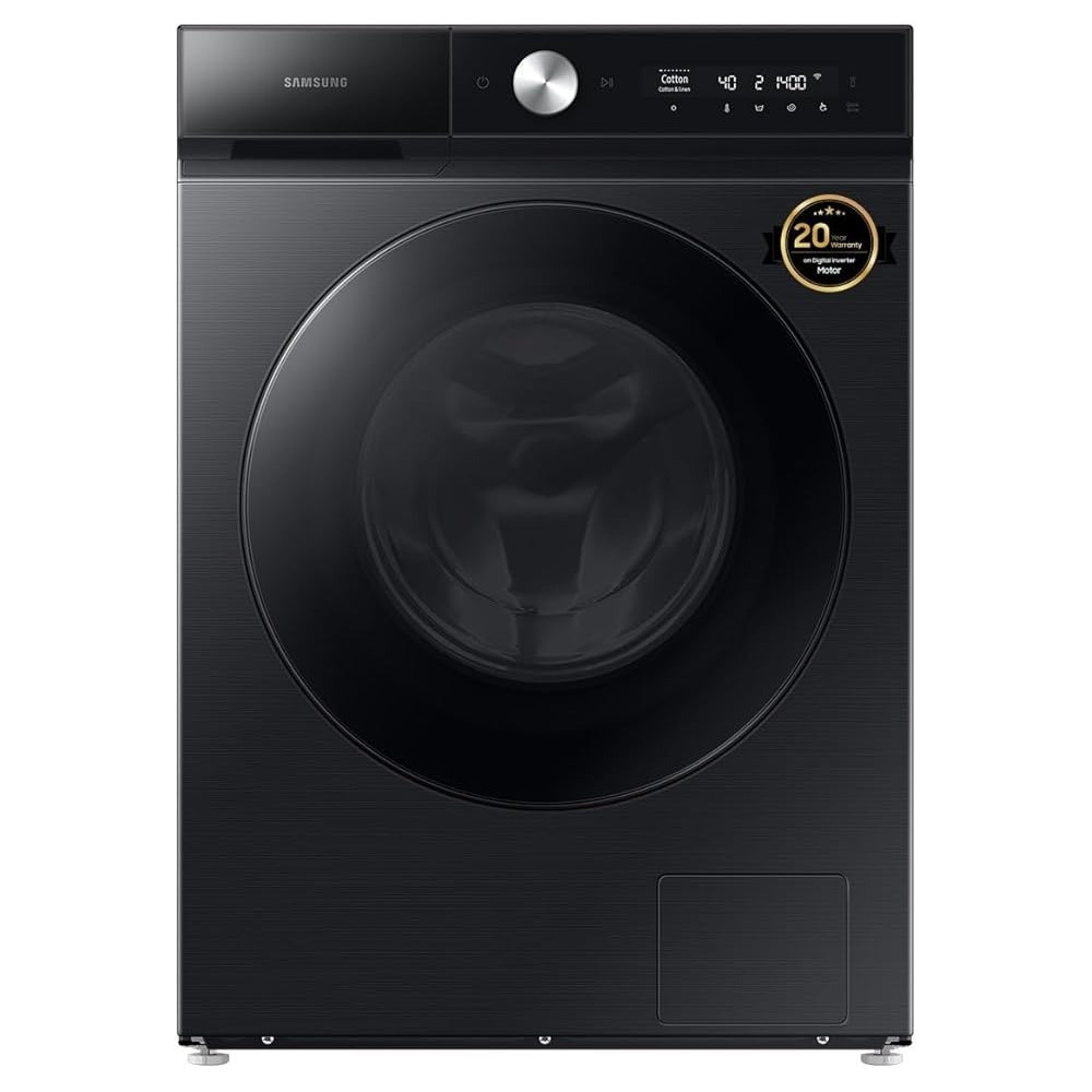 Samsung Front Load Washer 11.5 kg, Black, with EcoBubble, AI Wash, Auto Open Door, WW11BB944DGB/GU
