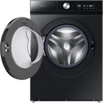 Samsung Front Load Washer 11.5 kg, Black, with EcoBubble, AI Wash, Auto Open Door, WW11BB944DGB/GU